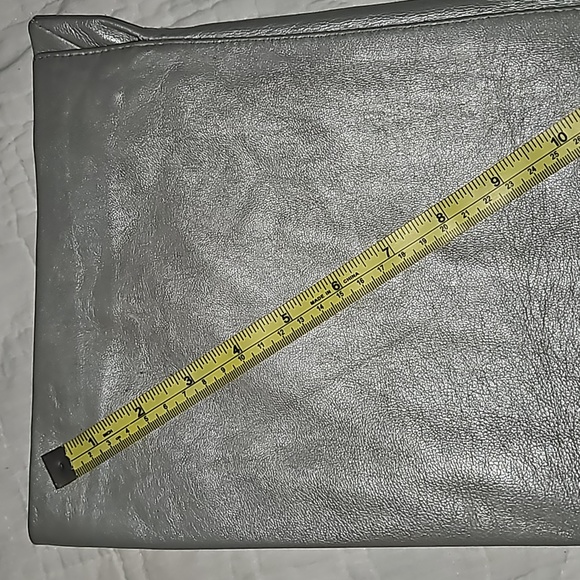 St. John Silver 100% Leather Pants Sz 4 - Picture 10 of 11